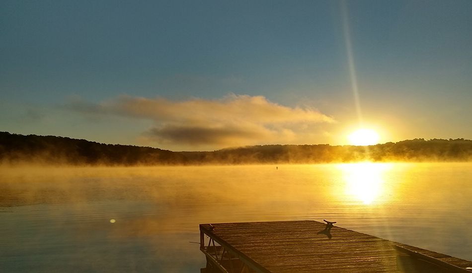 clendening lake sunset